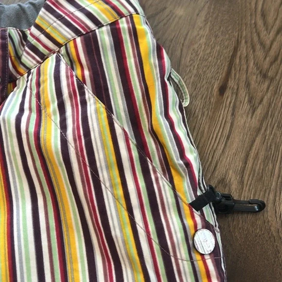 Burton Women’s Colorful Striped Ski Pants Medium - Picture 14 of 16